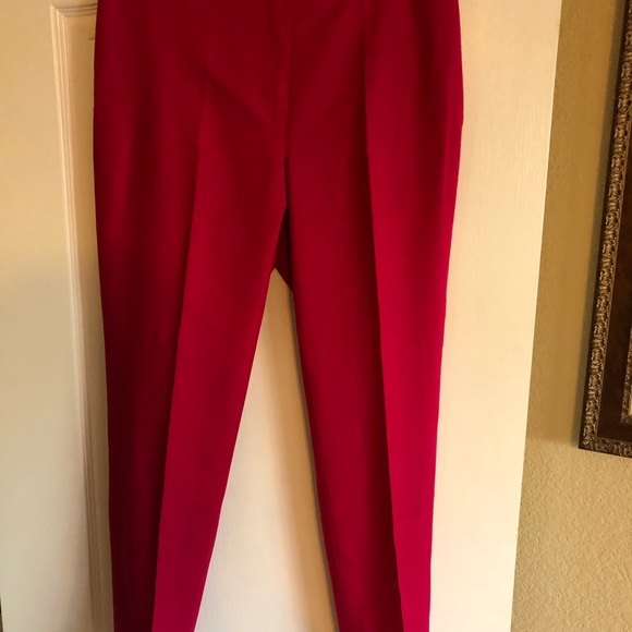 Talbots Hot Pink Wool Pants - Picture 6 of 10